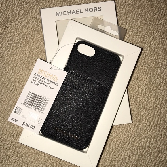 Michael Kors Accessories - Michael Kors Black iPhone/Card Case iPhone 7 or 8